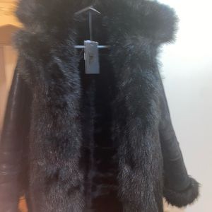 Jordan Craig Black Fashion Shearling Coat
